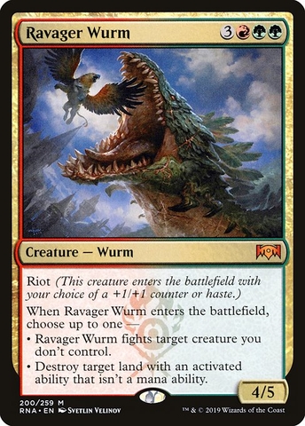 Magic: The Gathering - Ravnica Allegiance - Ravager Wurm (200)