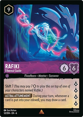 Disney Lorcana ~Azurite Sea~ Rafiki - Ethereal Guide (52/204)