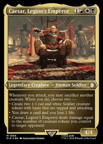 Magic: The Gathering - Fallout - Caesar, Legion's Emperor (1064) Etched Foil