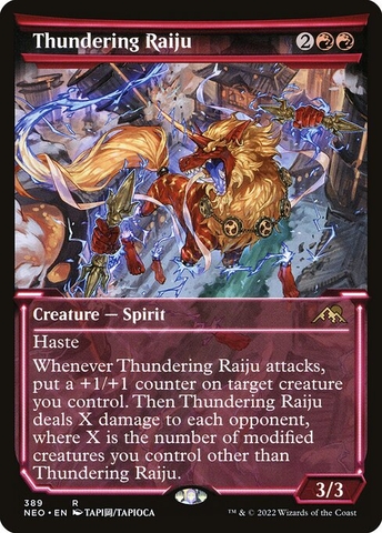 Magic: The Gathering - Kamigawa: Neon Dynasty - Thundering Raiju (389)