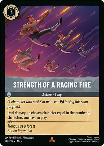 Disney Lorcana ~Fabled~ Strength of a Raging Fire (201/204)