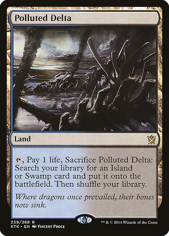 Magic: The Gathering - Khans of Tarkir - Polluted Delta (239)