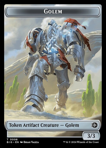 Magic: The Gathering - The Big Score Tokens - Golem (6)
