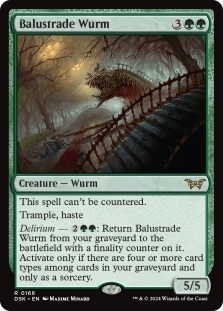 Magic the Gathering - Duskmourn: House of Horror - Balustrade Wurm