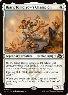 Magic the Gathering - Aetherdrift - Basri, Tomorrow's Champion