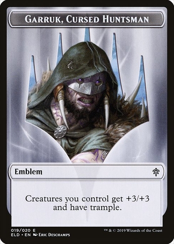 Magic: The Gathering - Throne of Eldraine Tokens - Garruk, Cursed Huntsman Emblem (19)