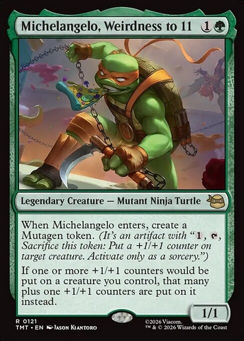 Magic: The Gathering - Teenage Mutant Ninja Turtles - Michelangelo, Weirdness to 11 (121)