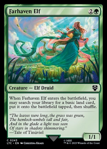 Magic: The Gathering - Tales of Middle-earth Commander - Farhaven Elf (243)