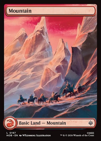 Magic: The Gathering - The Hobbit - Mountain (197) Foil