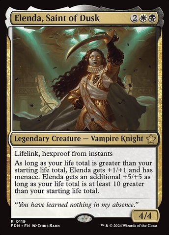 Magic: The Gathering - Foundations - Elenda, Saint of Dusk (119)