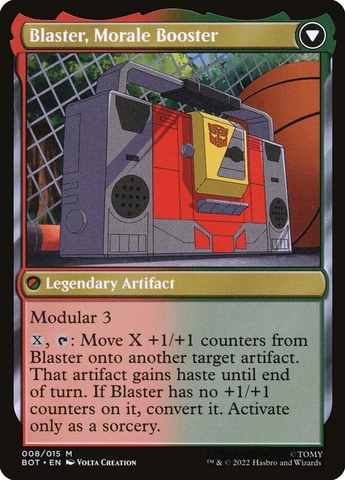Magic the Gathering - Universes Beyond: Transformers - Blaster, Combat DJ
