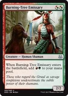 Magic the Gathering - Duel Decks: Mind vs. Might - Burning-Tree Emissary