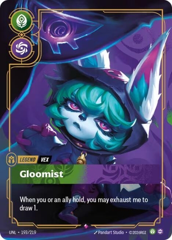Riftbound TCG - Unleashed - Vex - Gloomist (193/219) Foil