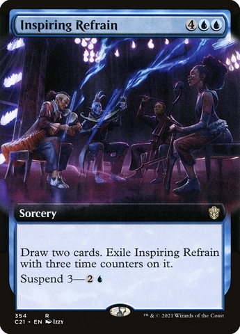 Magic the Gathering - Commander 2021 - Inspiring Refrain (Extended Art)