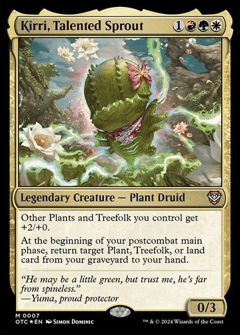 Magic: The Gathering - Outlaws of Thunder Junction Commander - Kirri, Talented Sprout (7) Foil