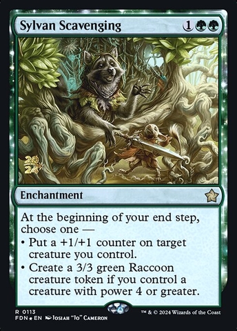 Magic: The Gathering - Foundations Promos - Sylvan Scavenging (113s) Foil