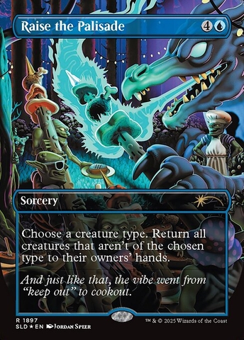 Magic: The Gathering - Secret Lair Drop - Raise the Palisade (1897) Foil