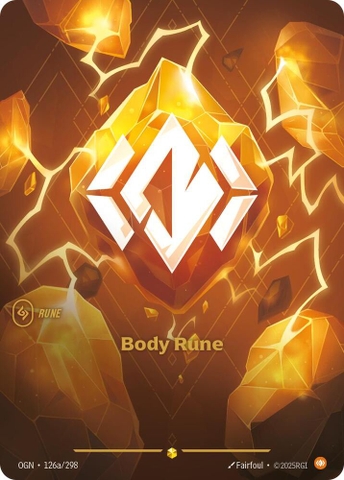 Riftbound TCG - Origins - Body Rune (Alternate Art) (126a/298) Foil