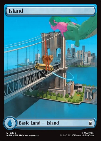 Magic: The Gathering - Marvel Super Heroes - Island (279)