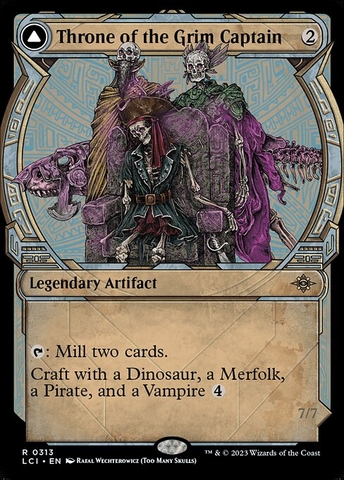 Magic: The Gathering - The Lost Caverns of Ixalan - Throne of the Grim Captain // The Grim Captain (313)