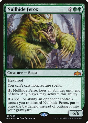 Magic: The Gathering - Guilds of Ravnica - Nullhide Ferox (138)