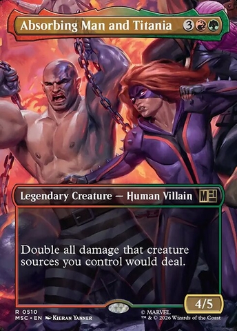 Magic: The Gathering - Marvel Super Heroes Commander - Absorbing Man and Titania (510)