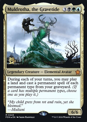 Magic: The Gathering - Foundations Promos - Muldrotha, the Gravetide (243s) Foil