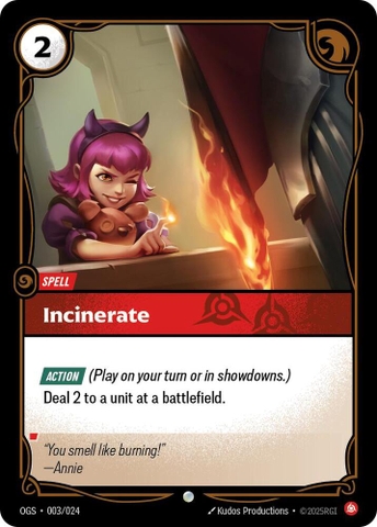 Riftbound TCG - Origins: Proving Grounds - Incinerate (003/024)
