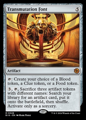 Magic: The Gathering - The Big Score - Transmutation Font (28) Foil