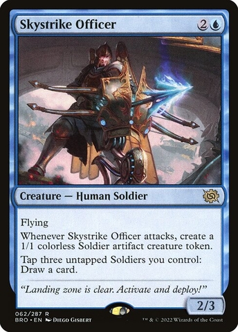 Magic: The Gathering - The Brothers' War - Skystrike Officer (62)
