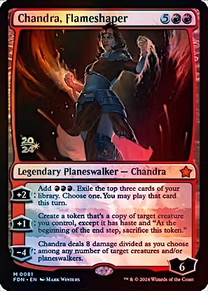 Magic the Gathering - Foundations - Chandra, Flameshaper (Prerelease FOIL)