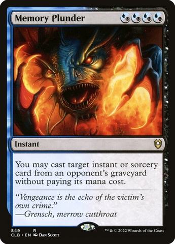 Magic the Gathering - Commander Legends: Battle for Baldur's Gate - Memory Plunder