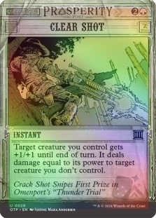 Magic the Gathering - Outlaws of Thunder Junction Breaking News - Clear Shot FOIL