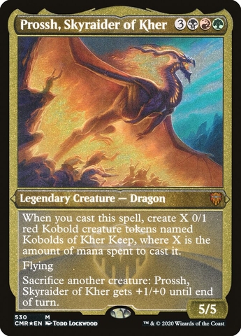 Magic the Gathering - Commander Legends - Prossh, Skyraider of Kher  - Foil Etched