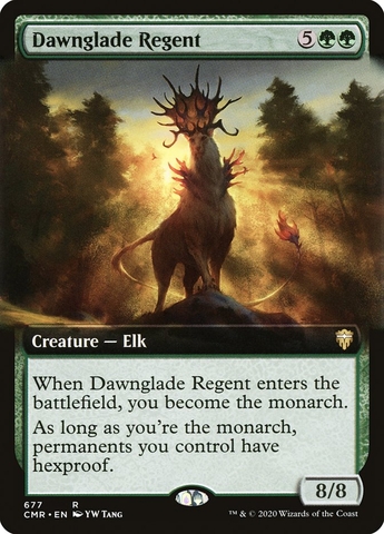 Magic the Gathering - Commander Legends Variants  - Dawnglade Regent (Extended Art)