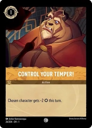 Disney Lorcana - The First Chapter - Control Your Temper!