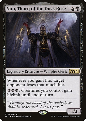 Magic: The Gathering - Core Set 2021 - Vito, Thorn of the Dusk Rose (127) Foil