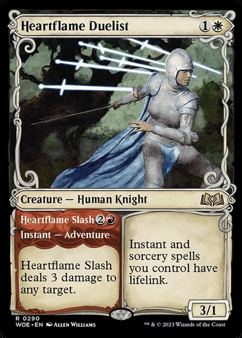 Magic: The Gathering - Wilds of Eldraine - Heartflame Duelist // Heartflame Slash (290)