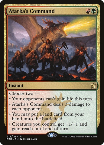 Magic: The Gathering - Dragons of Tarkir - Atarka's Command (213)