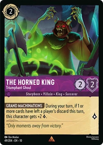 Disney Lorcana ~Whispers in the Well~ The Horned King - Triumphant Ghoul (49/204)