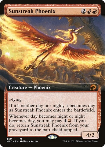 Magic: The Gathering - Innistrad: Midnight Hunt - Sunstreak Phoenix (359)