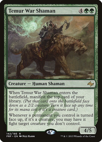 Magic: The Gathering - Fate Reforged - Temur War Shaman (142)