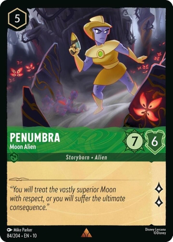 Disney Lorcana ~Whispers in the Well~ Penumbra - Moon Alien (84/204)
