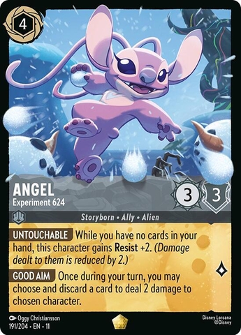 Disney Lorcana ~Winterspell~ Angel - Experiment 624 (191/204)