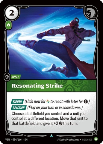 Riftbound TCG - Vendetta - Resonating Strike (034/166)