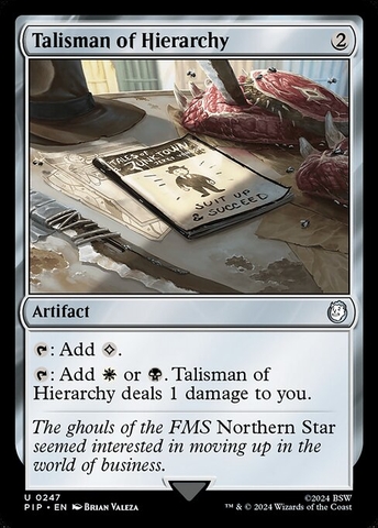 Magic: The Gathering - Fallout - Talisman of Hierarchy (247)