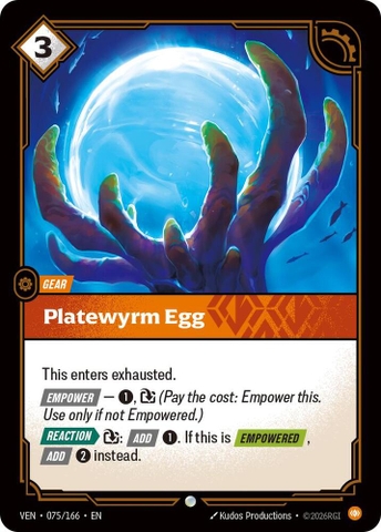 Riftbound TCG - Vendetta - Platewyrm Egg (075/166)