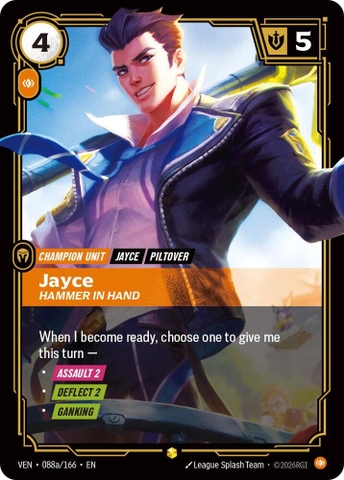 Riftbound TCG - Vendetta - Jayce, Hammer in Hand (Alternate Art) (088a/166) Foil