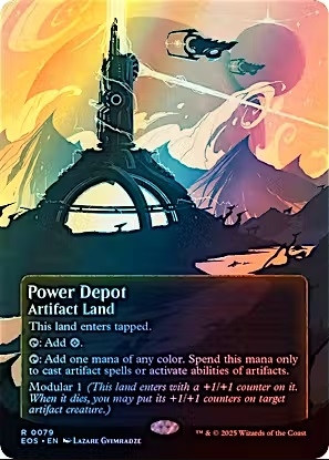 Magic the Gathering - Edge of Eternities: Stellar Sights - Power Depot (Borderless Poster) FOIL