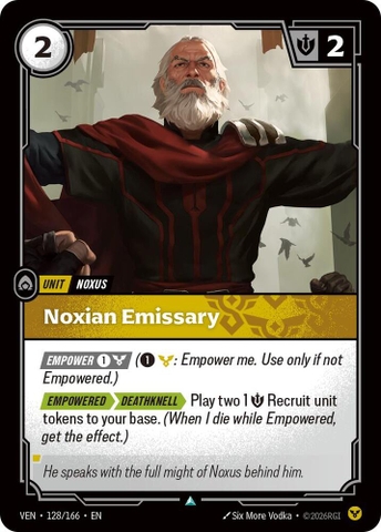 Riftbound TCG - Vendetta - Noxian Emissary (128/166)